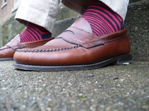 Red-Navy-Striped-Socks