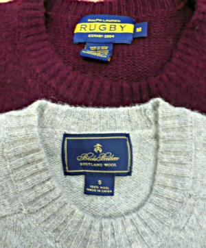 Brooks Brothers and Rubgy Sweaters