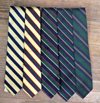 Tie Collection Green & Yellow Stripes