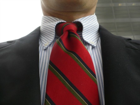 Stripe tie & shirt