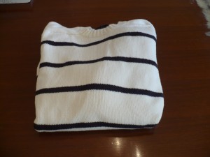 White Striped Summer Sweater
