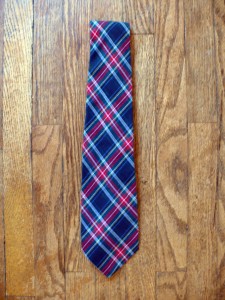 Rooster plaid tie