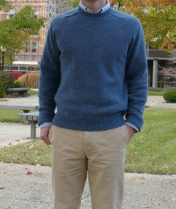 BB hetland sweater outside