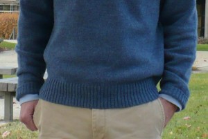 Shetland sweater waist
