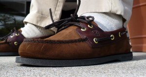 Sperry Top-Sider with chinos