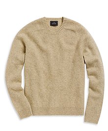 Shetland Saddle Shoulder Crewneck Sweater