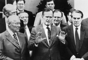 President Bush and Colleagues 1990