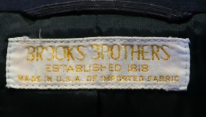 Brooks Brothers Poplin Blazer Label
