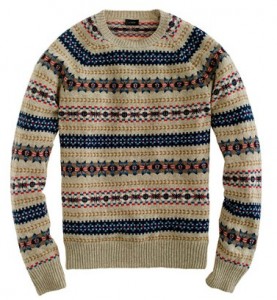 Iverness Fair Isle Sweater in Heathered Sand