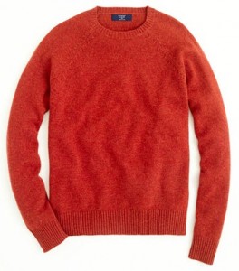 J.Crew Factory Store Lambswool Sweater in Heathered Paprika