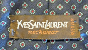 Yves Saint Laurent Tie Label
