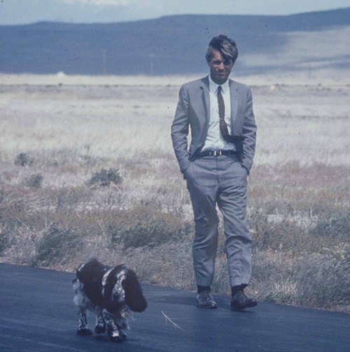 Bobby Kennedy and dog