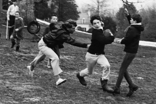 Robert F. Kennedy Playing Football with Children 1966