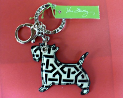 Vera Bradley Scotty Dog Keychain