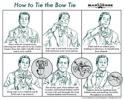 How to tie a bow tie Art of Manliness