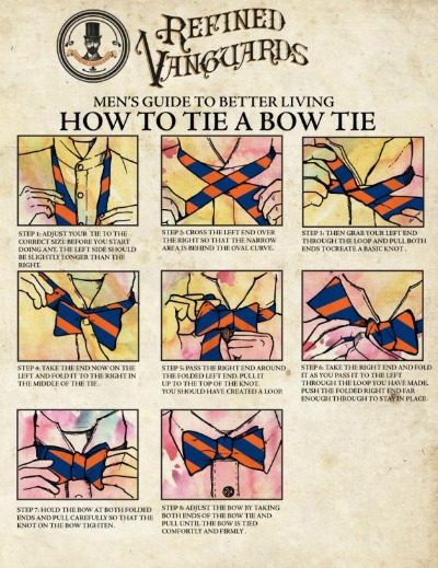 Refined Vanguards - How to tie a bow tie
