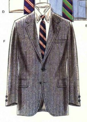 Fall 1981 Grey Herringbone Sport Coat