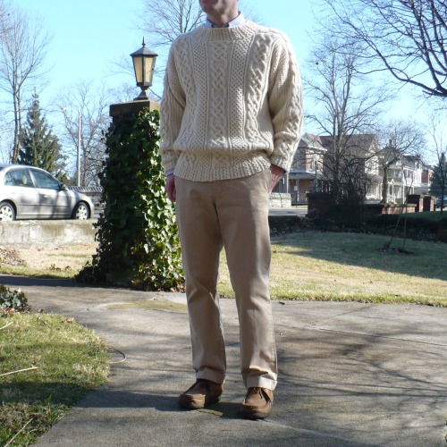 Wallabees and Sweater