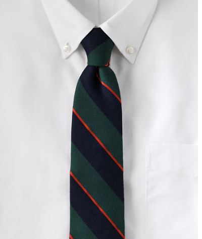 Wool Kissing Stripe Tie