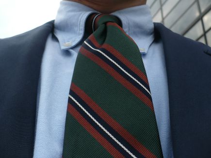 Green Brown Tie