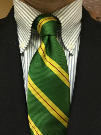 Green Tie & Blazer