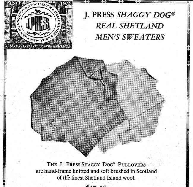 J Press Shaggy Dog YDN 9 3 68