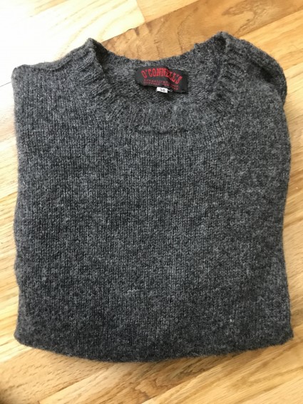 Oconnells Dark Grey Shetland Sweater